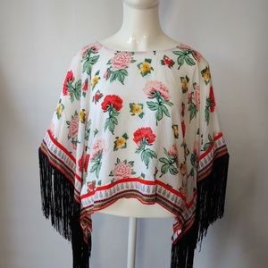 "Coachella" Poncho Top by H&M Size 10